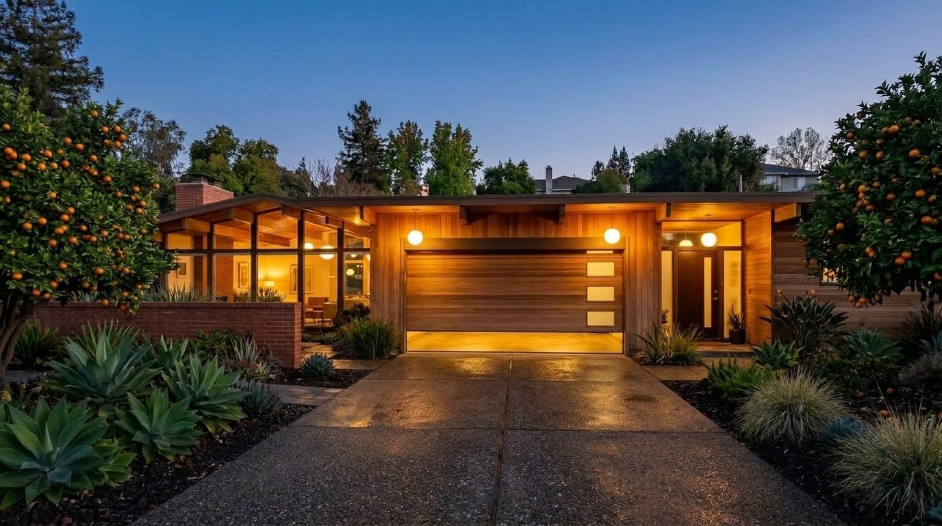 Payne Local Garage Door Garage Door Gliding Open Revealing Warm Illuminated Interior